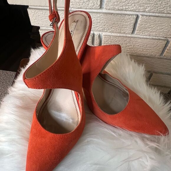 Zara Orange Swing Back Shoes - Picture 2 of 14